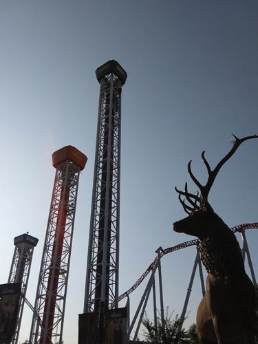 The tower Rides at Hershey park