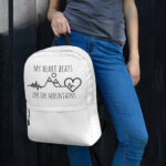My Heart Beats for the Mountains Backpack
