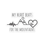 My Heart Beats for the Mountains Bubble-free stickers