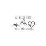 My Heart Beats for the Mountains Bubble-free stickers