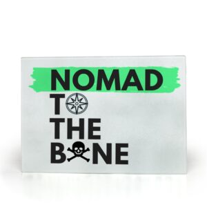 Nomad To The Bone Glass Cutting Board